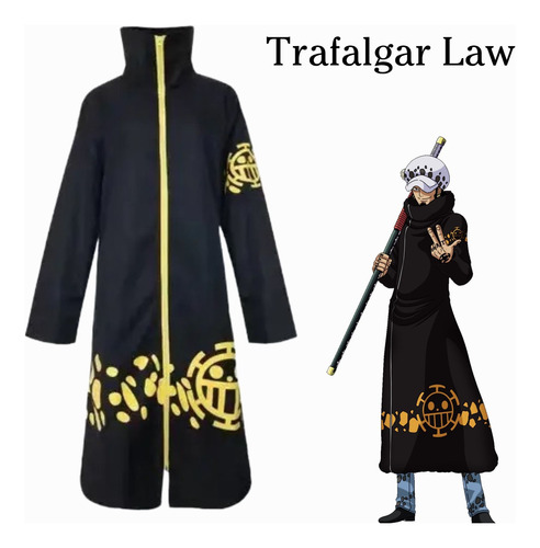 Túnica Cosplay Trafalgar Law Del Anime Manga One Piece 