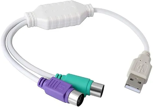 Adaptador Convertidor Conector Ps2 A Usb Teclado Y Mouse Ps2