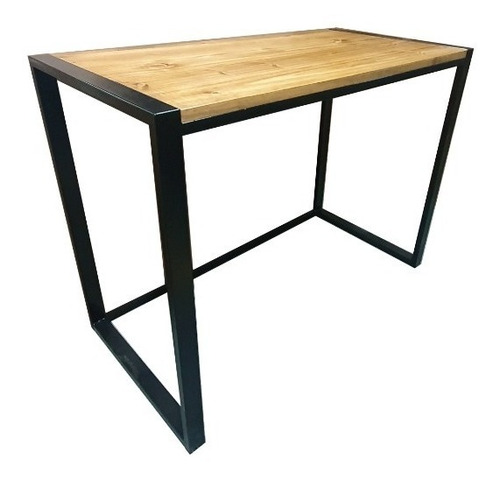 Imagen 1 de 1 de Escritorio 100x50x75 Linea Industrial Cubo Hierro Madera