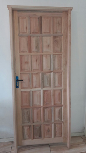 Puerta Exterior En Madera De Eucaliptos Nuevas Ciega