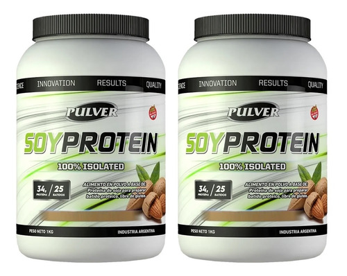 2 Soy Protein 1 Kg Pulver Proteína De Soja Apta Veganos