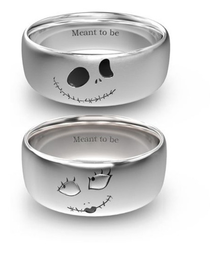 Imagen 1 de 2 de Anillos Jeulia Jack Plata 950 Parejas