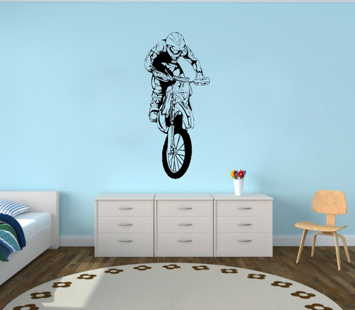 Vinilo Pared Motocross B Decoracion Wall Stickers