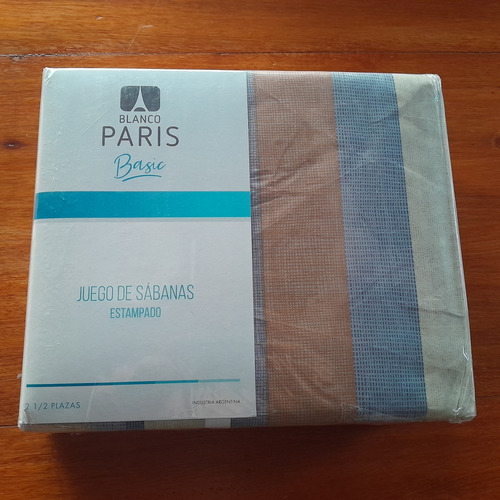 Jgo De Sabanas Estampadas Blanco Paris Microfibra 2 1/2 Pl 2 Flores Gris