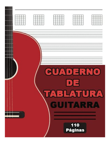 Cuaderno De Tablatura Guitarra | Libreta De Música Para Guit