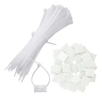 Comprar Paquete De 100 Bridas Adhesivas Para Montaje De Bridas Con C