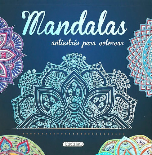 Mandalas Antiestres Para Colorear - Azul -