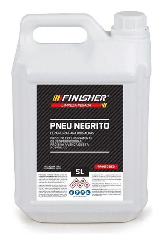 Pneu Negrito Cera Negra Para Borrachas 5l Finisher