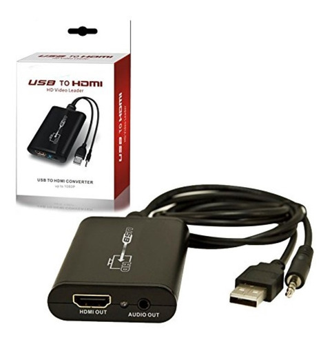 Convertidor Cable Adaptador Usb A Hdmi Para Pc - Escar