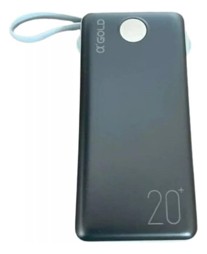 Power Bank 20000 Mah Turbo Power Cor Preto