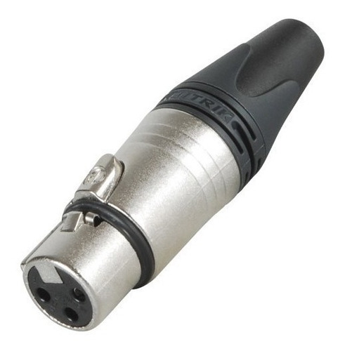 Ficha Conector Canon Hembra Xlr A Cable Neutrik Nc3fxx Ntk