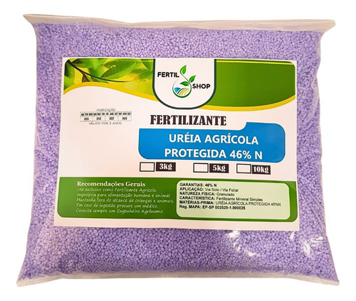 Adubo Fertilizante Uréia Protegida 25kg - Para Jardinagem