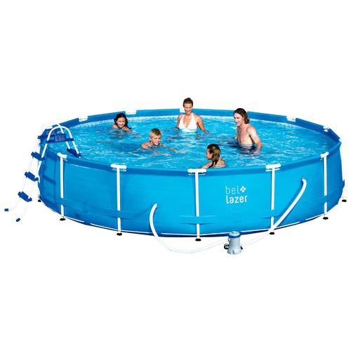 Piscina Armação Redonda 13000l Com Kit 510300 Belfix 127v