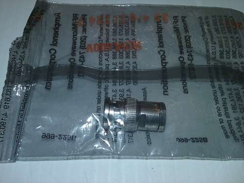 Amphenol 46650-75 Rf Coaxial Connector Male Bnc Resistor Bbd