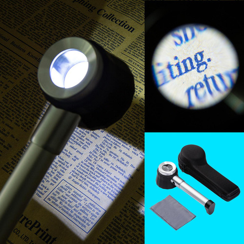 Compatible Lupa De Aumento 45x, Con Iluminación Led,