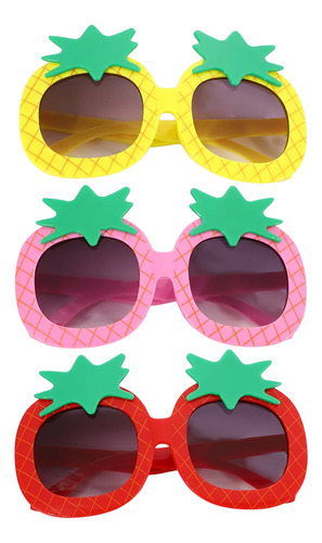 Gafas De Sol Con Forma De Piña Para Playa, 3 Unidades