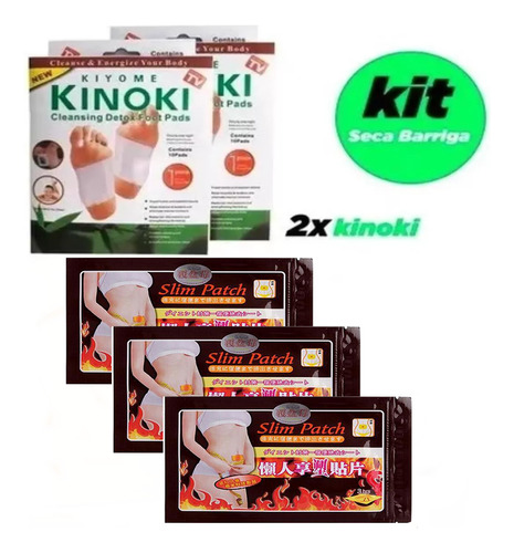 Kit Kinoki + Parche Slim Adelgazante Perder Grasa Reducir