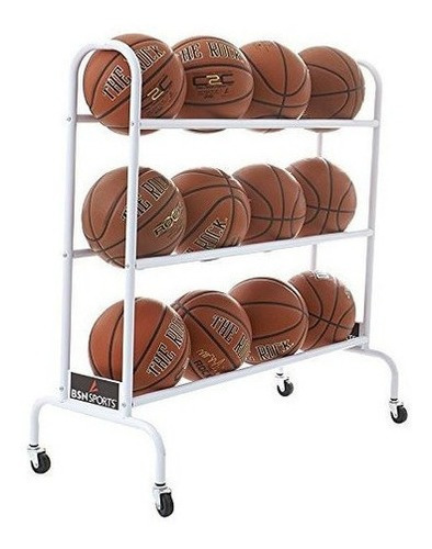 Bsn Sports Ball Cart Wide Base 12 Bolas