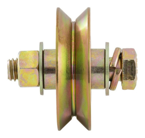 Imagen 5 de 5 de Pack Rueda Para Porton Con Perno 70mm (2pcs)