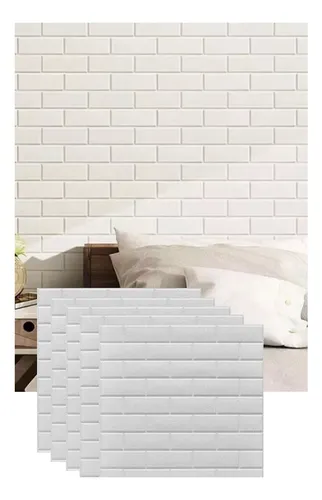comprar Laminas Autoadhesivas 3d Ladrillo Pared 70x77 - Pack 15