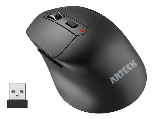 Ratón Inalámbrico Arteck 2.4g Con Receptor Nano Usb Mano Con