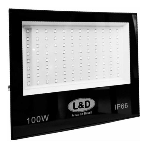 Refletor Holofote  Microled 100w Led Smd Branco Frio Ip67