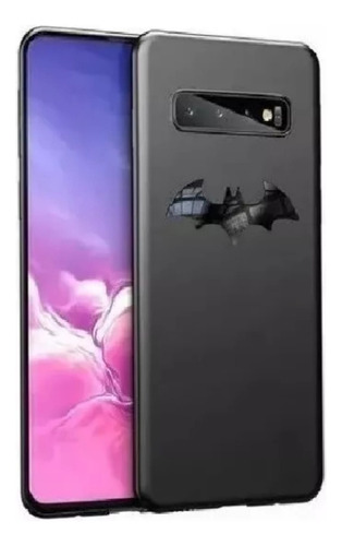 Funda Para Celular Samsung S10+ O S10 Plus De Batman Negra