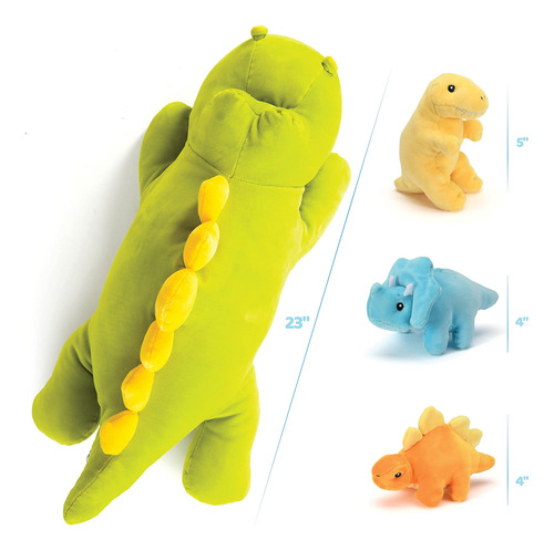 Set De Peluches De Dinosaurio Stegosaurio De 15 Pulgadas De