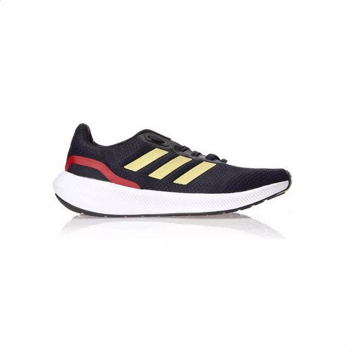 Tênis masculino adidas Runfalcon 3 cor core black/gold metallic/better scarlet - adulto 45 BR