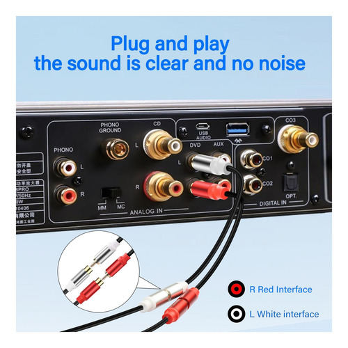 Cable Divisor De Audio Jsadzkj Rca A 2 Rca Y, 1 Rca Macho A