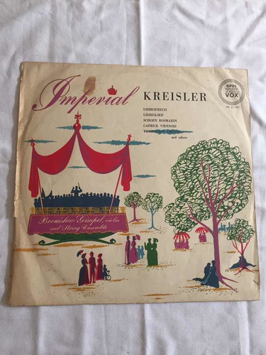 Imperial Kreisler Bronislaw Gimpel Violin Disco Vinilo Lp