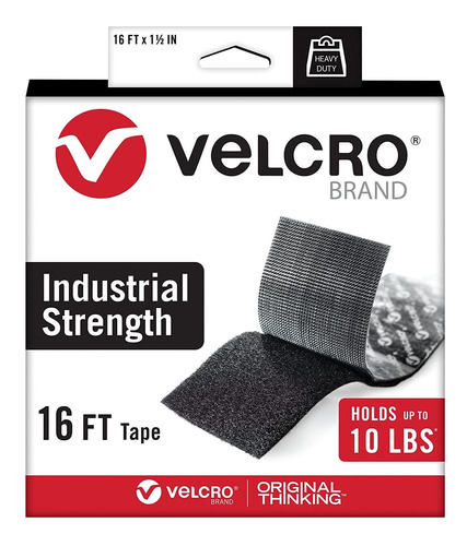 Cinta Resistente Marca Velcro Adhesivo 4.88 M. Negro