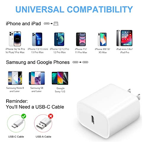 Charger Block Para iPhone 15/15pro/15pro Max/15plus/14/13/12