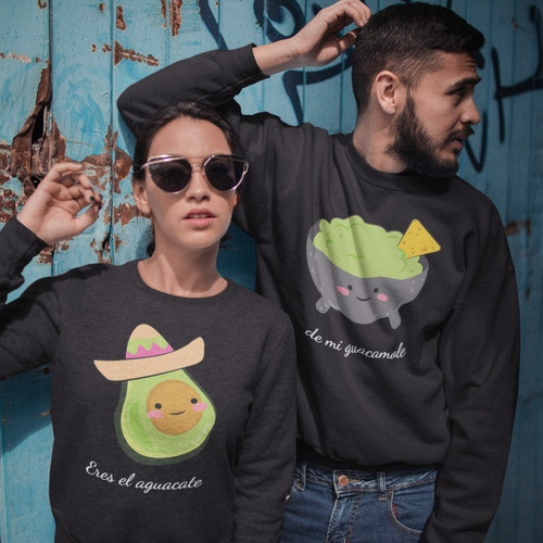 Imagen 2 de 4 de Dúo De Sudaderas Pareja-novios- Tu Eres-guacamole-aguacate
