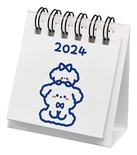 Mini Calendario De Escritorio 2024, De Peluche