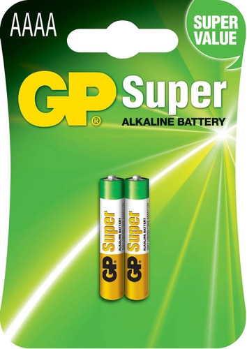 Pilha Alcalina Aaaa Gp Super Bateria 4a Mini 2 Un