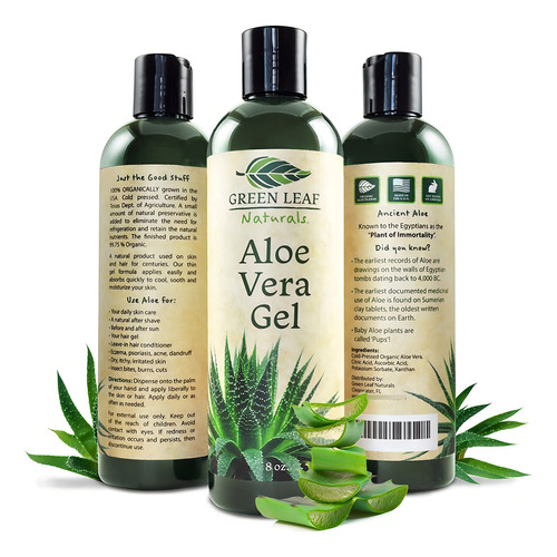 Gel Aloe Vera Para Cuidado De La Piel Natural Hecho En Eeuu
