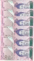 Comprar 2 Billetes Consecutivos Bsf. 20  - J8 Diciembre 19 2008 
