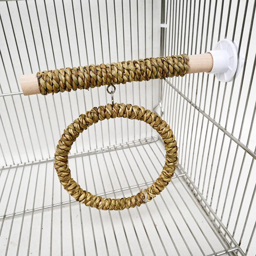 Columpio Para Loros, Hamaca Colgante De Madera, Jaula Para