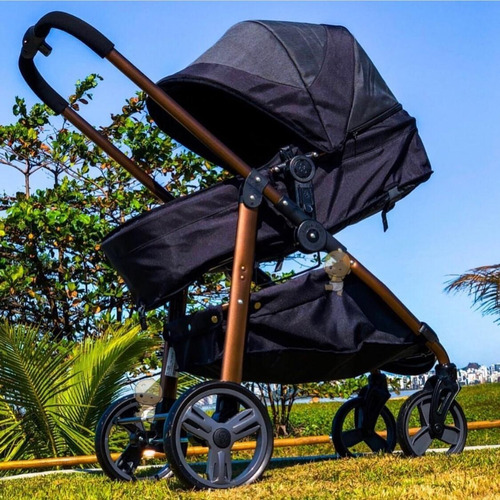 Carrinho De Bebê Travel System Com Moisés + Bebe Conforto