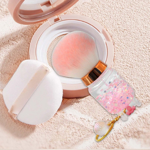 Brocha Para Maquillaje En Polvo, Colgante Redondo,