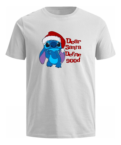 Camisetas Lilo Y Stitch Navidad 2023 Algodon Blanca