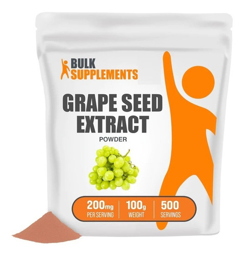 Bulk Supplements | Extracto Semilla Uva | 100g | 500 Servici