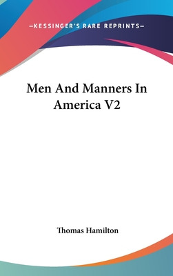 Libro Men And Manners In America V2 - Hamilton, Thomas