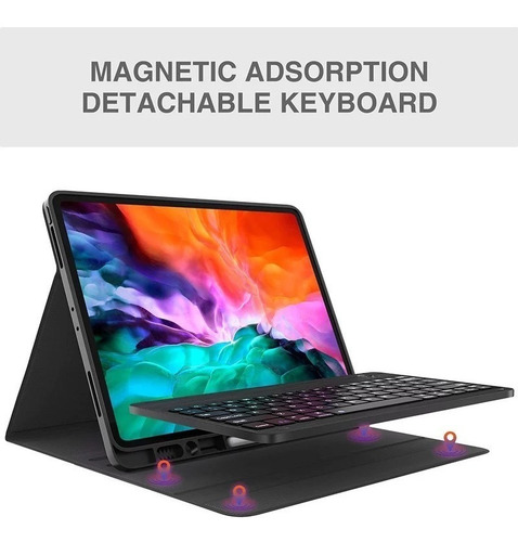 Imagen 3 de 8 de Funda Teclado Esp + Touchpad Para iPad Air 5 10.9 (2022) M1