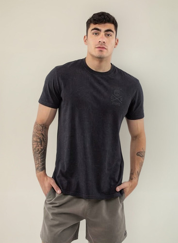 Polera C1rca/circa Lopez Hombre Algodón Negro Prelavado