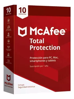 Mcafee Antivirus Total Protection 10 Dispositivos 1 Año