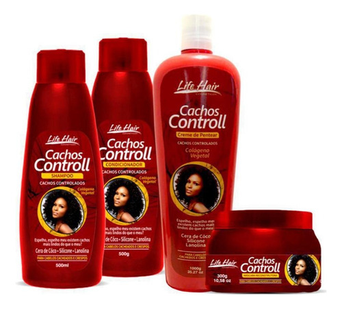 Kit Cachos Controll Life Hair +creme De Pentear 1kg