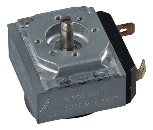 Interruptor Temporizador Mecánico Metálico, Plateado, Electr