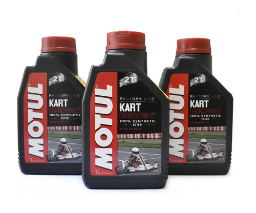 Aceite Motul Kart Grand Prix 100% Sintético Para Moto 2t 3l